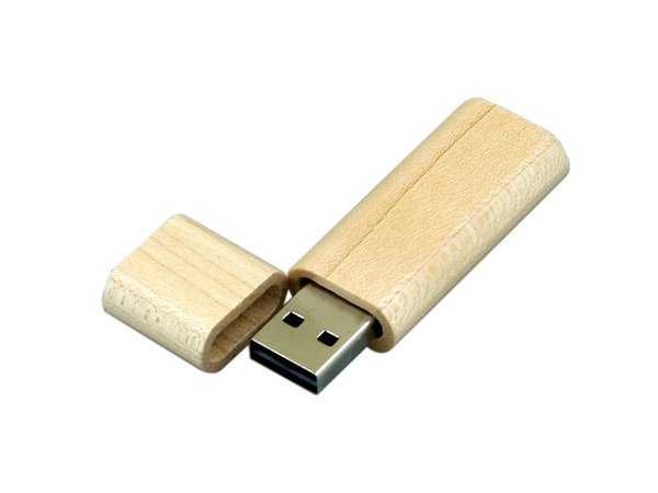 USB 2.0- флешка на 64 Гб эргономичной прямоугольной формы с округленными краями - USB 2.0- флешка на 64 Гб эргономичной прямоугольной формы с округленными краями
