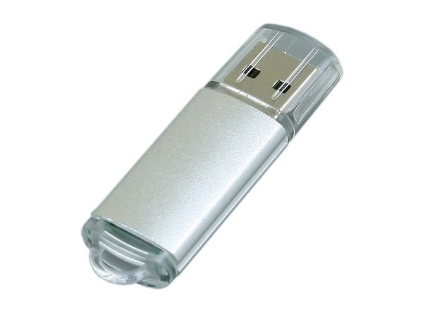 USB 2.0- флешка на 64 Гб с прозрачным колпачком - USB 2.0- флешка на 64 Гб с прозрачным колпачком