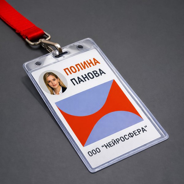 Карман для бейджа Track, вертикальный, 8х12,4см - Карман для бейджа Track, вертикальный, 8х12,4см (прозрачный)