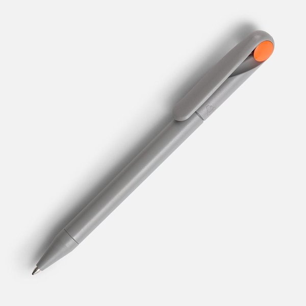 Ручка шариковая Prodir DS1 TMM Dot, серая с оранжевым