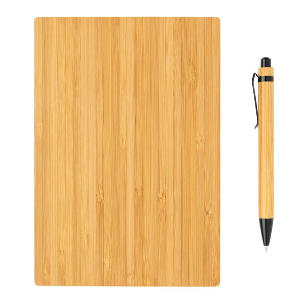 Набор из блокнота и ручки Bamboo, А5 - Набор из блокнота и ручки Bamboo, А5