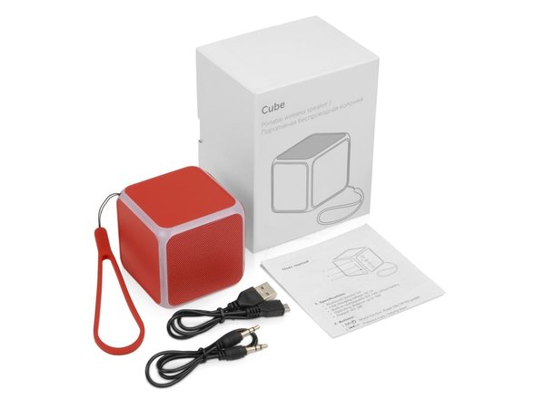 Портативная колонка «Cube» с подсветкой - Портативная колонка «Cube» с подсветкой