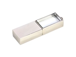 usb 2.0- флешка на 2 гб кристалл в металле