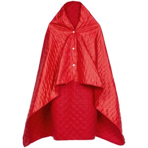 плед-пончо для пикника snapcoat, красный
