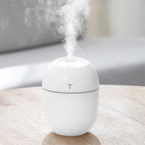 Светодиодный USB увлажнитель Egg с подсветкой - Светодиодный USB увлажнитель Egg с подсветкой, белый