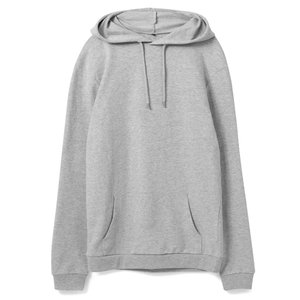 толстовка с капюшоном унисекс hoodie, серый меланж