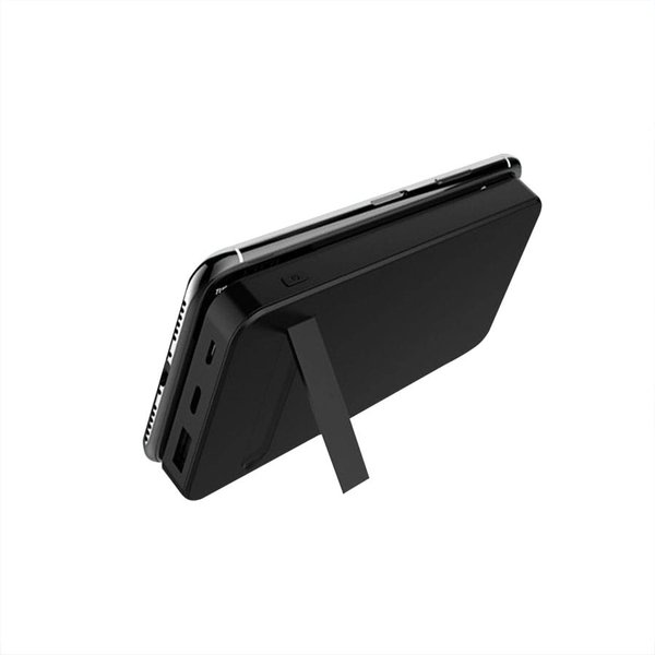 Внешний аккумулятор gPro QI, с беспроводной зарядкой 10000 mAh - Внешний аккумулятор gPro QI, с беспроводной зарядкой 10000 mAh, черный