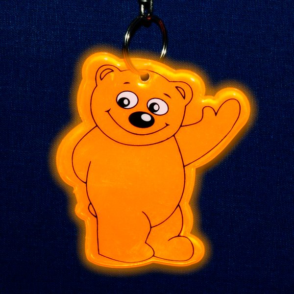 Светоотражающий брелок Beary, оранжевый - Светоотражающий брелок Beary, оранжевый