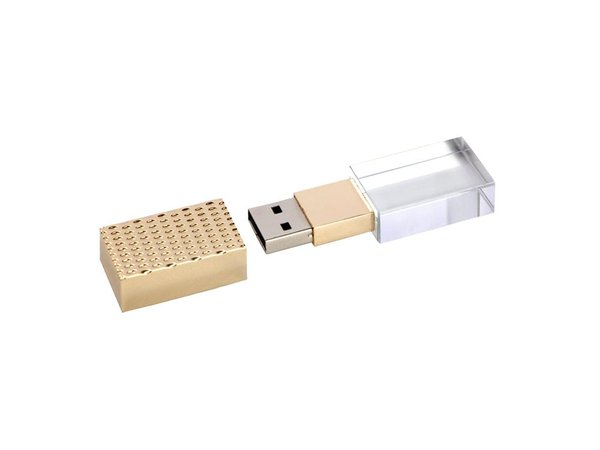 USB 2.0- флешка на 8 Гб кристалл в металле - USB 2.0- флешка на 8 Гб кристалл в металле