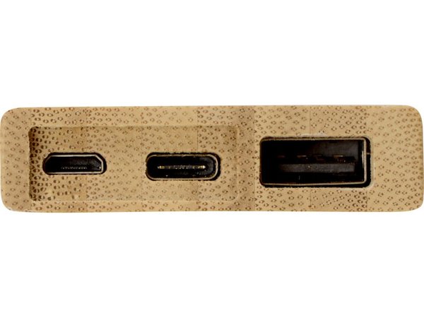 Внешний аккумулятор из бамбука «Bamboo», 5000 mAh - Внешний аккумулятор из бамбука «Bamboo», 5000 mAh