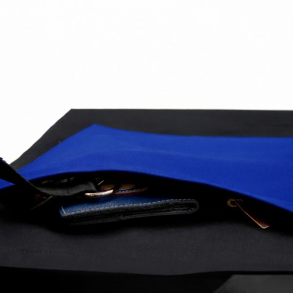 Шоппер Superbag Big Pocket, с карманом на молнии - Шоппер Superbag Big Pocket, с карманом на молнии (черный с синим)