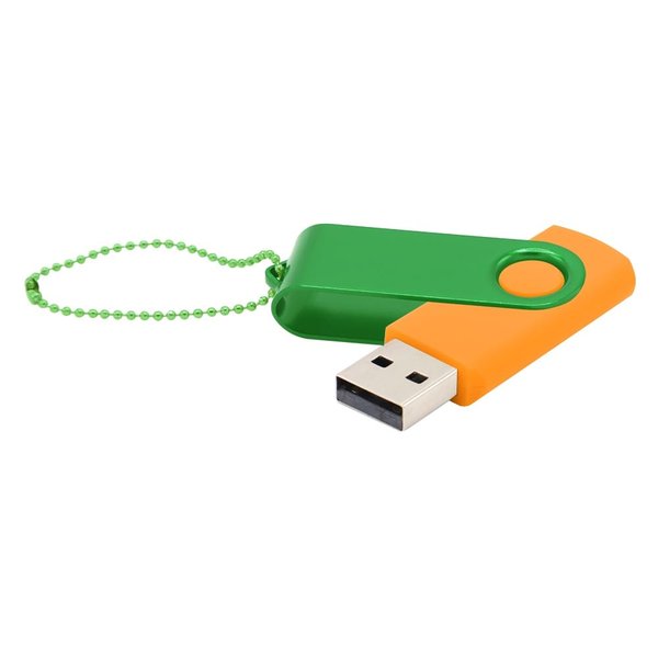Флешка Designer To Go 2.0 USB 16Gb - Флешка Designer To Go 2.0 USB 16Gb, оранжевый/зеленый