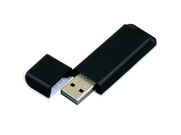 USB 2.0- флешка на 4 Гб с оригинальным двухцветным корпусом - USB 2.0- флешка на 4 Гб с оригинальным двухцветным корпусом