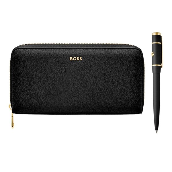 Набор HUGO BOSS (шариковая ручка и дорожный кошелек) - Набор HUGO BOSS (шариковая ручка и дорожный кошелек)