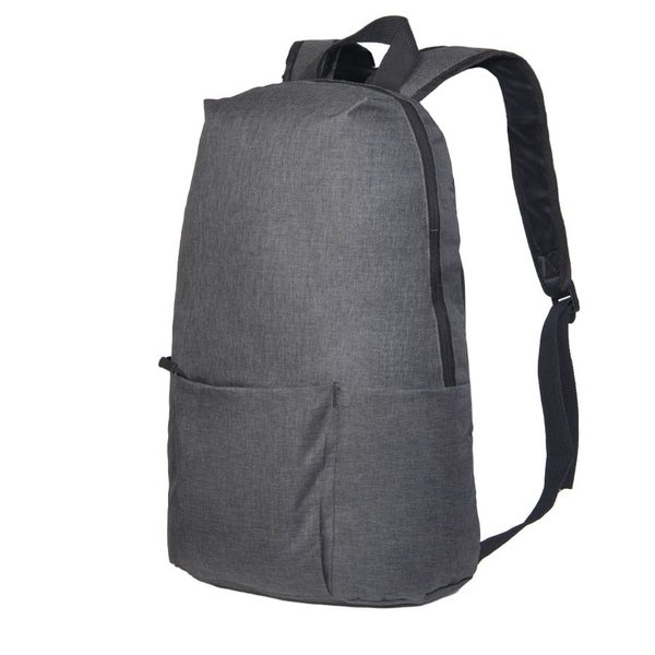 Лёгкий меланжевый рюкзак BASIC - Рюкзак BASIC, серый меланж, 27x40x13 см, oxford 300D