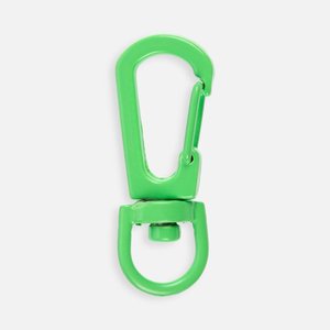 застежка-карабин snap hook, s, зеленый неон