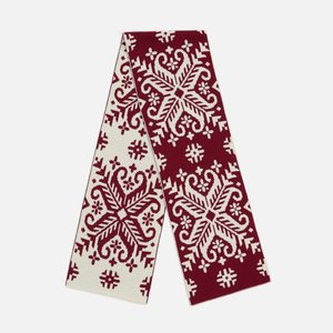 шарф wintertude l, красный с белым