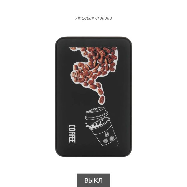 Внешний аккумулятор с подсветкой Анкор (Ancor) 5000 mAh, черный