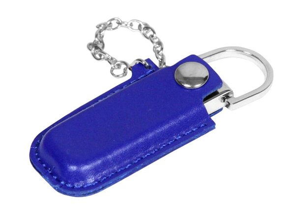 USB 2.0- флешка на 8 Гб в массивном корпусе с кожаным чехлом - USB 2.0- флешка на 8 Гб в массивном корпусе с кожаным чехлом