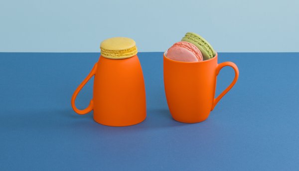 Кружка "Trend", покрытие soft touch - Кружка "Trend", покрытие soft touch оранжевый