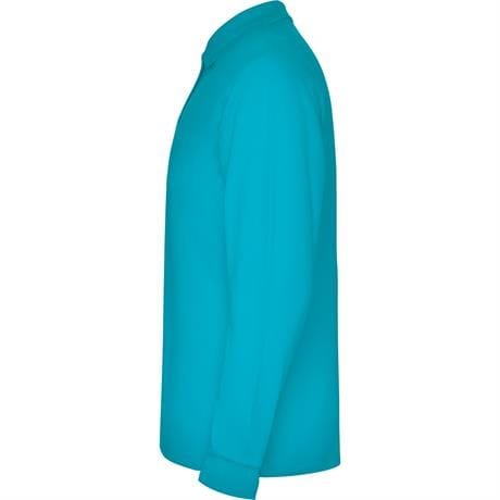 Футболка поло ESTRELLA L/S мужская - Футболка поло ESTRELLA L/S мужская, БИРЮЗОВЫЙ S