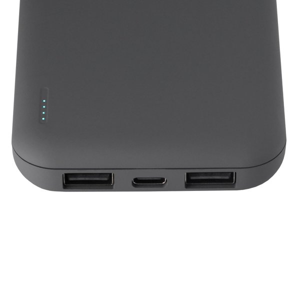 Внешний аккумулятор с подсветкой Люче (Luce) 10000 mAh, серый