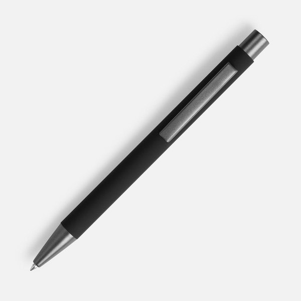 Ручка шариковая Atento Soft Touch, черная