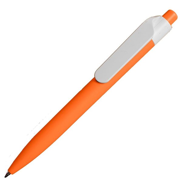 Ручка шариковая N16 soft touch - Ручка шариковая N16 soft touch, оранжевый, пластик, цвет чернил синий