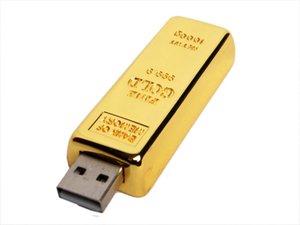 usb 3.0- флешка на 32 гб в виде слитка золота