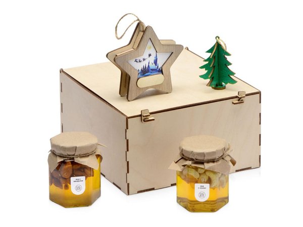 Подарочный набор «Decoration Deluxe» с двумя видами меда - Подарочный набор «Decoration Deluxe» с двумя видами меда