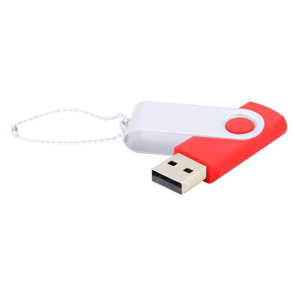 Флешка Designer To Go 2.0 USB 16Gb - Флешка Designer To Go 2.0 USB 16Gb, красный/белый
