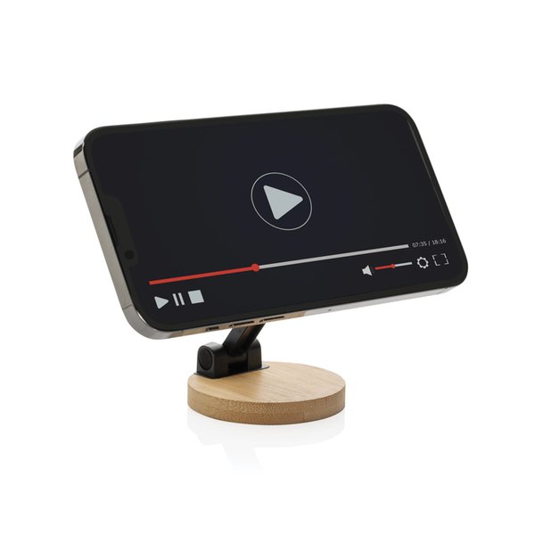 Подставка для телефона Magmount из бамбука и переработанного пластика RCS - Подставка для телефона Magmount из бамбука и переработанного пластика RCS