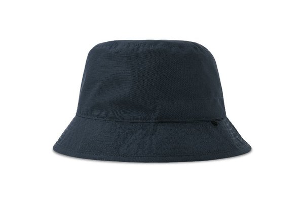 Панама двусторонняя "BUCKET POCKET-S" 85 - Панама "BUCKET POCKET-S", тёмно-синий-серый, 100% переработанный полиэстер, 85 г/м2