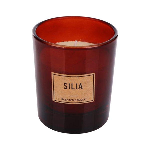Свеча Silia в деревянной коробке, коричневая - Свеча Silia в деревянной коробке, коричневая