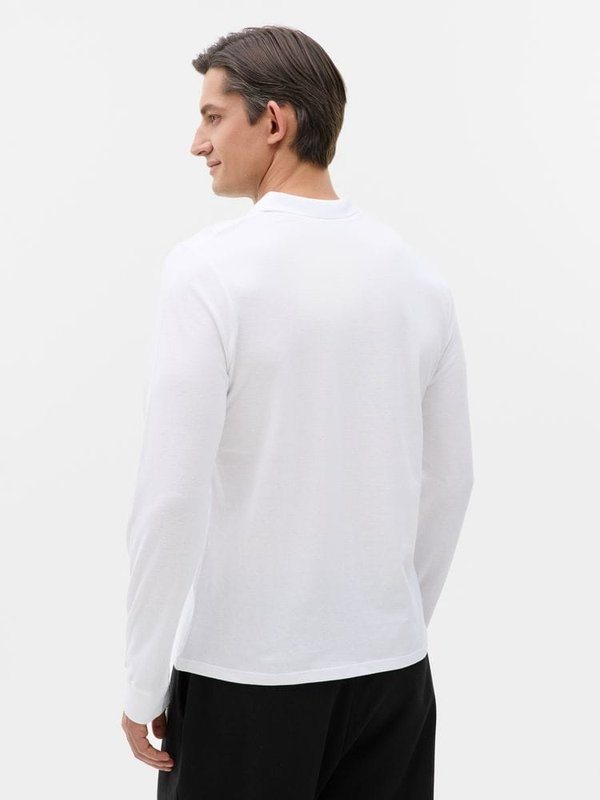 Рубашка поло мужская с длинным рукавом Perfect LSL Men, белая