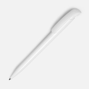 ручка шариковая clear solid, белая