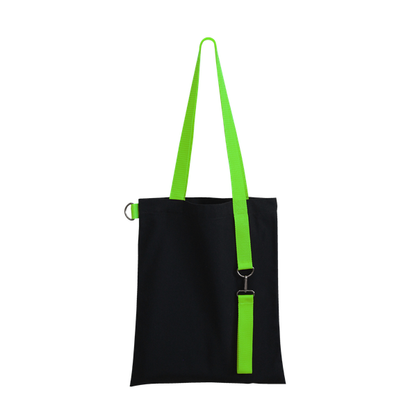 Шоппер Superbag black с ремувкой 4sb - Шоппер Superbag black с ремувкой 4sb (чёрный с салатовым)