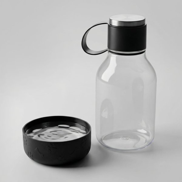 Бутылка для воды 2-в-1 «Dog Bowl Bottle» со съемной миской для питомцев, 1500 мл - Бутылка для воды 2-в-1 «Dog Bowl Bottle» со съемной миской для питомцев, 1500 мл