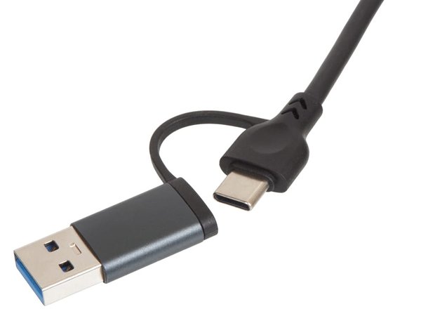 USB-хаб «Command» с коннектором 2-в-1 USB-C и USB-A, 2.0/3.0 - USB-хаб «Command» с коннектором 2-в-1 USB-C и USB-A, 2.0/3.0