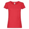 Футболка женская "Original T", красный_S, 100% х/б, 145 г/м2