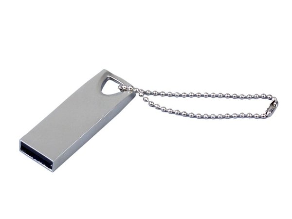 USB 2.0-флешка на 64 Гб с мини чипом и отверстием для цепочки - USB 2.0-флешка на 64 Гб с мини чипом и отверстием для цепочки