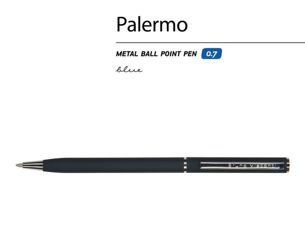 Ручка металлическая шариковая «Palermo», софт-тач - Ручка металлическая шариковая «Palermo», софт-тач