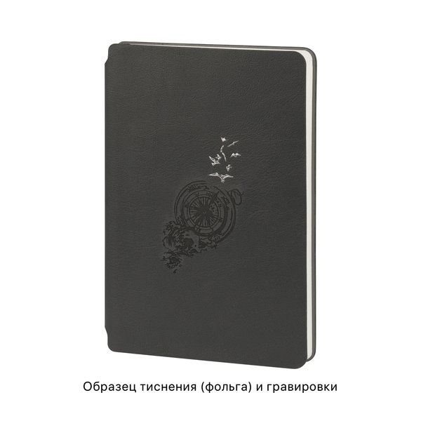 Ежедневник недатированный "Альба", формат А5, гибкая обложка - Ежедневник недатированный "Альба", формат А5, гибкая обложка черный