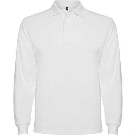 Футболка поло ESTRELLA L/S мужская - Футболка поло ESTRELLA L/S мужская, БЕЛЫЙ XL