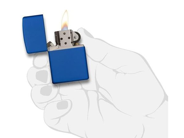 Зажигалка ZIPPO Classic с покрытием Royal Blue Matte - Зажигалка ZIPPO Classic с покрытием Royal Blue Matte