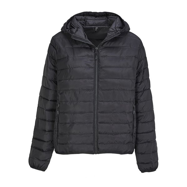 Куртка женская "STREAM HOODED" 280 Т - Куртка женская "STREAM HOODED", чёрный, S, таффета 280 Т, 100% полиэстер