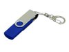 USB 2.0- флешка на 16 Гб с поворотным механизмом и дополнительным разъемом Micro USB