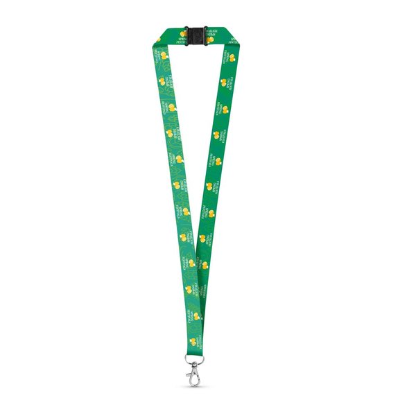 Ланьярд DOVER. SET SUBLIMATION Long II (20 мм) из переработанного полиэстера (100% rPET) с крючком-триггером 20 мм и предохранительной застежкой - Ланьярд DOVER. SET SUBLIMATION Long II (20 мм) из переработанного полиэстера (100% rPET) с крючком-триггером 20 мм и предохранительной застежкой