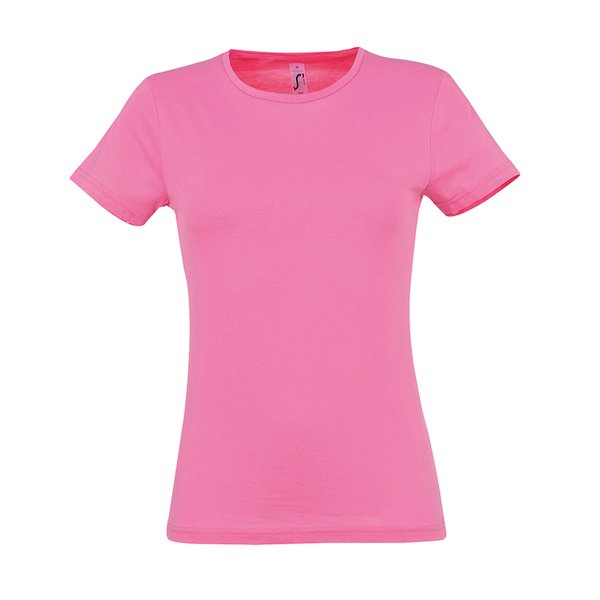 Футболка женская REGENT MISS 150 - Футболка "Miss", розовый_S, 100% х/б, 150 г/м2