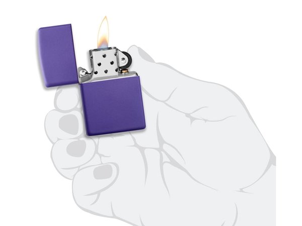 Зажигалка ZIPPO Classic с покрытием Purple Matte - Зажигалка ZIPPO Classic с покрытием Purple Matte